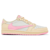 Женские кроссовки Travis Scott x Air Jordan 1 OG Muslin Shy Pink