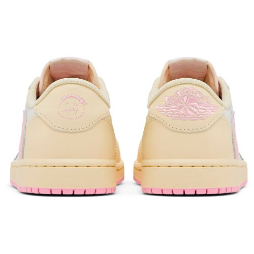 Женские кроссовки Travis Scott x Air Jordan 1 OG Muslin Shy Pink
