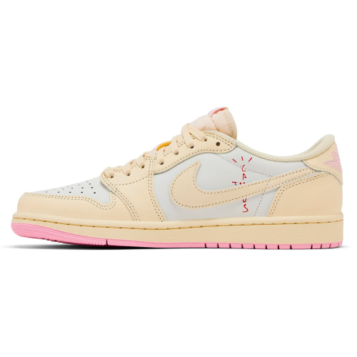 Женские кроссовки Travis Scott x Air Jordan 1 OG Muslin Shy Pink