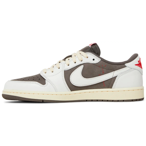 Женские кроссовки Travis Scott x Air Jordan 1 Low OG Reverse Mocha
