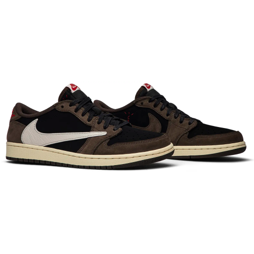Мужские кроссовки Travis Scott x Air Jordan 1 Low Mocha