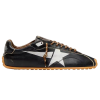 Кроссовки Golden Goose Marathon in Black Leather with Silver Star