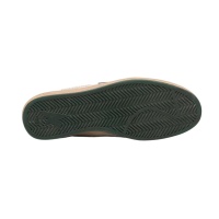Golden Goose Mens Ball Star in White Nappa Leather with Green Leather Star and Heel Tab