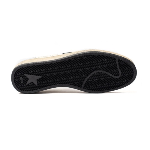 Кроссовки Golden Goose Ball Star in Leather with Silver Inserts and Black Leather Star