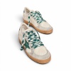 Кроссовки Golden Goose Ball Star LTD with Green Crocodile-Print Star and Heel Tab