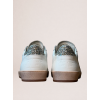 Мужские кеды Golden Goose Mens Ball Star in Beige Suede With Navy Blue Star