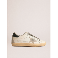 Golden Goose Super Star Sneakers in Grey With Grey Heel Tab