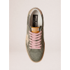 Женские кеды Golden Goose Ball Star in Khaki Suede With Gold Star