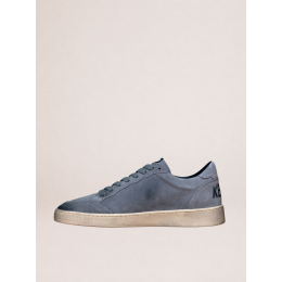 Golden Goose Mens Ball Star in Gray Suede With Gray Star