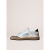 Мужские кеды Golden Goose Mens Ball Star in White Leather With Green Star and Black Heel Tab