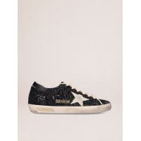 Golden Goose Super Star Glitter Black