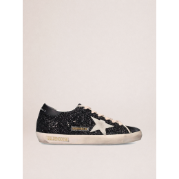 Golden Goose Super Star Glitter Black