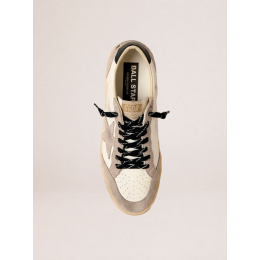 Golden Goose Mens Ball Star in Grey Suede With Grey Star