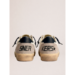 Golden Goose Mens Ball Star in Grey Suede With Grey Star
