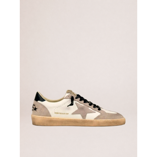 Мужские кеды Golden Goose Mens Ball Star in Grey Suede With Grey Star
