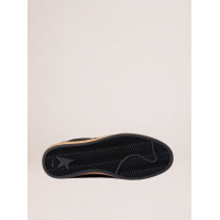 Golden Goose Mens Ball Star in Black Fabric With Black Star
