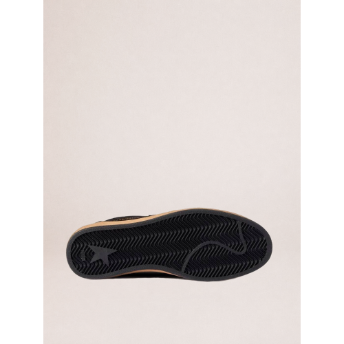 Мужские кеды Golden Goose Mens Ball Star in Black Fabric With Black Star