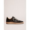 Мужские кеды Golden Goose Mens Ball Star in Black Fabric With Black Star