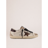 Мужские кеды Golden Goose Mens Super Star in leather with suede star and heel tab
