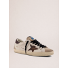 Мужские кеды Golden Goose Mens Super Star in leather with suede star and heel tab