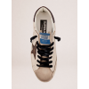 Мужские кеды Golden Goose Mens Super Star in leather with suede star and heel tab
