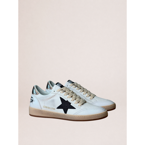 Женские кеды Golden Goose Ball Star in Black Suede With Black Star and Gold Heel Tab