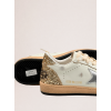 Женские кеды Golden Goose Wmns Ball Star White Silver Metallic Gold Glitter