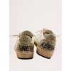 Женские кеды Golden Goose Wmns Ball Star White Silver Metallic Gold Glitter