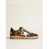Женские кеды Golden Goose Ball Star Leopapd Print