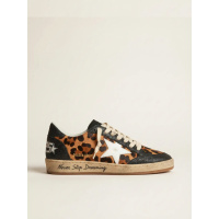 Golden Goose Ball Star Leopapd Print