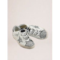 Golden Goose Super Star Wmns White Silver Glitters