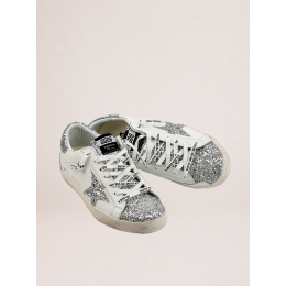 Golden Goose Super Star Wmns White Silver Glitters