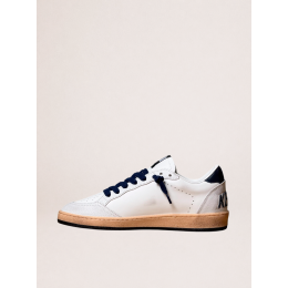 Golden Goose Ball Star Blue Leather Star