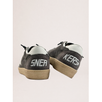 Golden Goose Mens Ball Star in Grey Suede With White Star