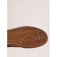 Golden Goose Ball Star Sneakers in Zebra-Print Leather With Lilac Heel Tab