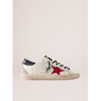 Golden Goose Super Star Red Glitter Star