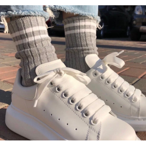 Мужские кроссовки Alexander McQueen Oversized Sneaker White 2019
