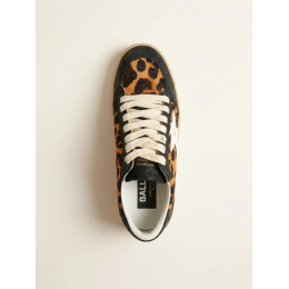 Golden Goose Ball Star Leopapd Print