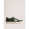 Женские кеды Golden Goose Super Star Suede Green