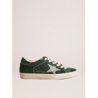 Golden Goose Super Star Suede Green