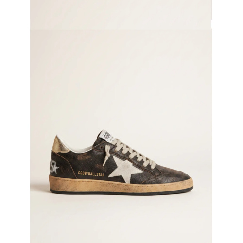 Женские кеды Golden Goose Ball Star Brown Nappa
