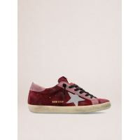 Golden Goose Super Star Suede Burgundy