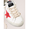 Женские кеды Golden Goose Super Star in Green Heel With Gold Star