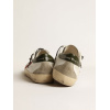 Мужские кеды Golden Goose Mens Super Star With Red Suede Star And Green Leather Heel Tab