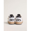 Мужские кеды Golden Goose Mens Ball Star In White Nappa With Black Star
