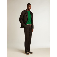 Golden Goose Mens Ball Star In Black Nappa With Suede Star And Nappa Heel Tab
