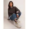 Женские кеды Golden Goose Super Star with gold sparkle foxing and metal stud lettering