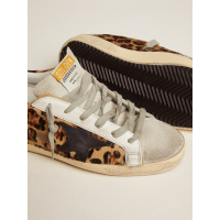 Golden Goose Super Star In Leopard Print Leather