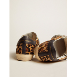 Golden Goose Super Star In Leopard Print Leather
