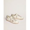 Женские кеды Golden Goose Super Star With Silver Heel Tab And Metal Stud Lettering